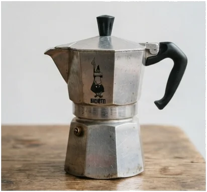 A cafeteira moka caseira