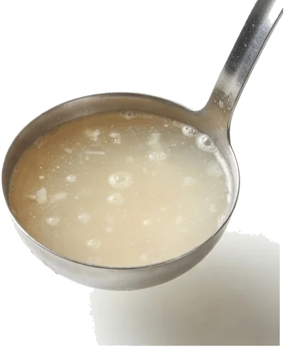 A importância crucial da água do cozimento