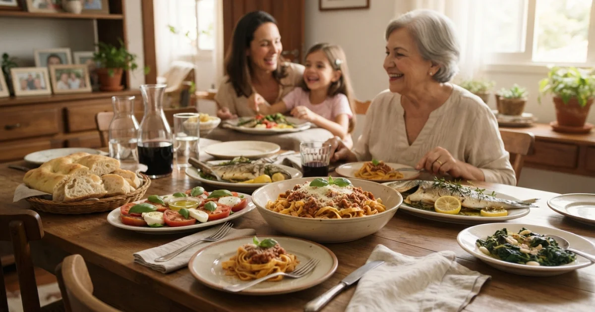 Almoço italiano de domingo: como montar uma refeição completa sem exagero