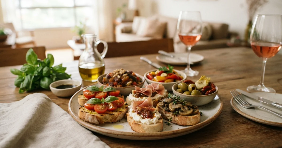 Antipasti italianos: ideias simples para abrir uma refeição sem complicar
