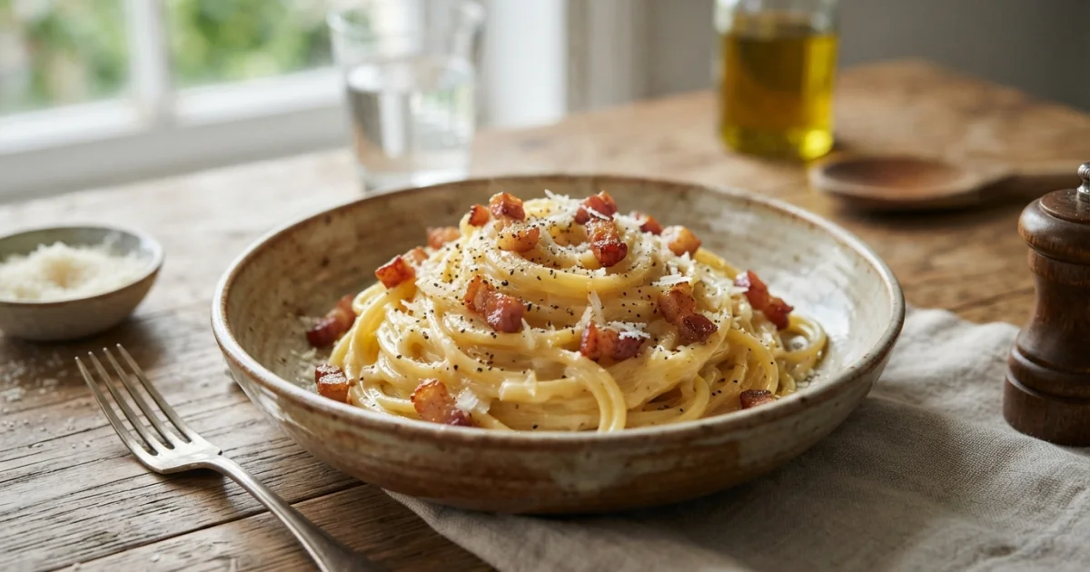Carbonara: o que saber antes de misturar ovo, queijo e massa