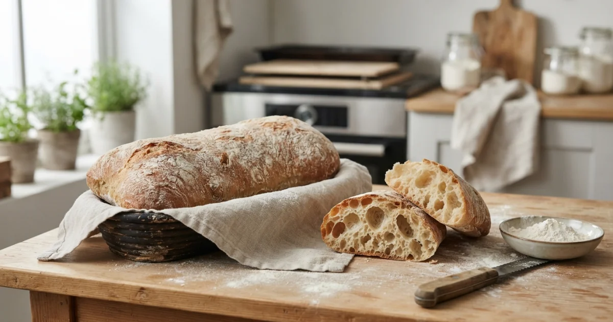 Ciabatta caseira: como entender uma massa mais hidratada