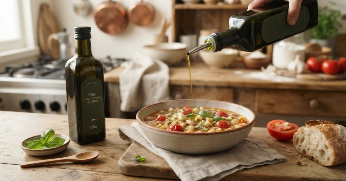 Azeite na cozinha italiana: quando usar, como escolher e como não desperdiçar