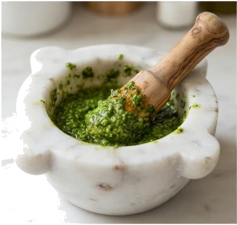 Pesto genovês e variações brasileiras: como usar sem esconder o sabor da massa