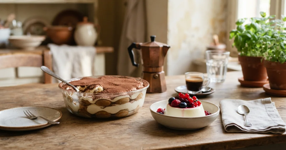 Sobremesas italianas: tiramisù, panna cotta e doces que conquistaram o mundo